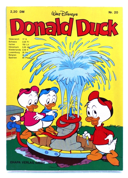 Walt Disneys Donald Duck Taschenbuch Nr. 20 (1. Auflage) von Ehapa